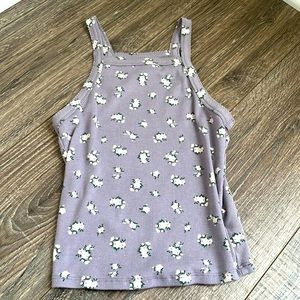 Woman’s Purple Cropped Tank Top